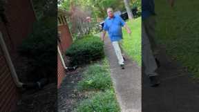 Intense confrontation between pest control worker and homeowner
