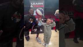 3-year-old Meets His Idols, The Harlem Globetrotters!
