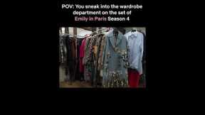A behind the scenes look at the wardrobe department for Emily in Paris Season 4 #Netflix