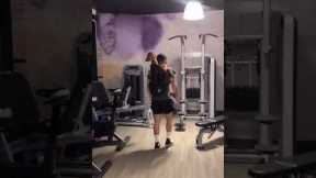 Pet owner takes his pooch to the gym