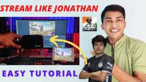 How to live stream BGMI like Jonathan GAMING🔥 professional Live stream setup elgato and pc , iOS