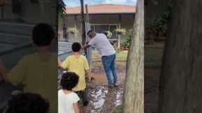 Woman Records Brothers Slippery Mud Fail