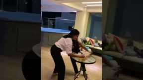Girls Topple Table During Beer Race