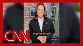 Kamala Harris joined TikTok. See her first post