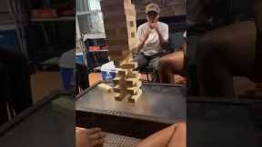 Skill OR Luck? Epic Jenga Karate Chop