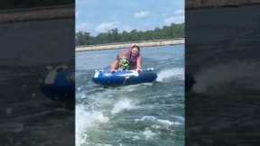 Adventurous Dog Goes Tubing