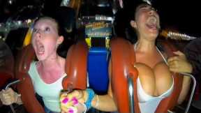 PEOPLE GO ON AN AMUSEMENT RIDE AND INSTANTLY REGRET IT