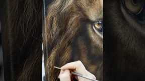 Incredible Time-lapse Of Lion Painting