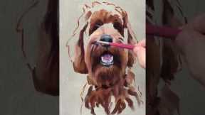 Incredible Pet Dog Portrait Painting Timelapse