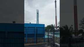 Boy Caught In Coaster Splash Zone