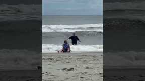 Woman Needs Help At The Beach