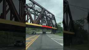 Truck Destroyed By Unexpected Low Bridge