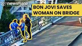 Bon Jovi Saves A Woman's Life || Newsflare