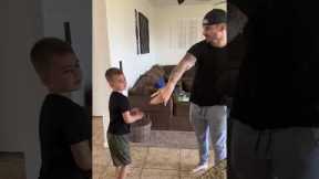 Dad Tricks Son Into Slapping Himself