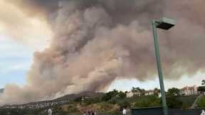 Airport Fire Footage In California, USA