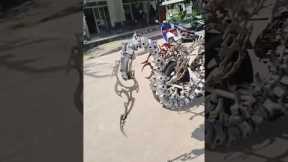 Predator Cruises On Incredible Motorbike