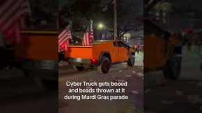 Cybertruck Booed At Mardi Gras