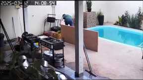 Handyman Causes Swimming Pool Chaos