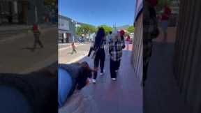Woman Walks Directly Into Bollard