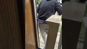 Man Trapped By Doorway Wedgie