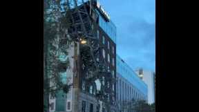 Hurricane Milton Topples Crane