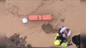 Intense Helicopter Rescues In Flooded Valencia