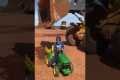 Boy's Toy Tractor Loaded by Real