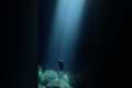Freediver Films Descent To Ocean Floor