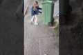 Young Girl Moves Bin For Blind Mom