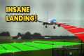 Skilled Pilot Nails SIDEWAYS Landing