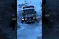 Jeep Attempts Frozen River Crossing