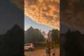 Incredible Golden Sky Looks Artificial