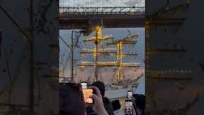 Ship Collides With Brooklyn Bridge