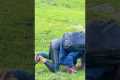 Hiker Slips Down Muddy Hill