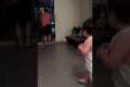 Toddler Imitates Grandma's Walk